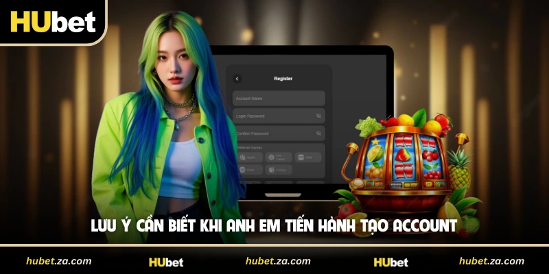 Lưu ý cần biết khi anh em tiến hành tạo account 