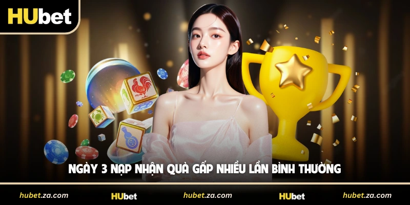 Ngày 3 nạp nhận quà gấp nhiều lần bình thường
