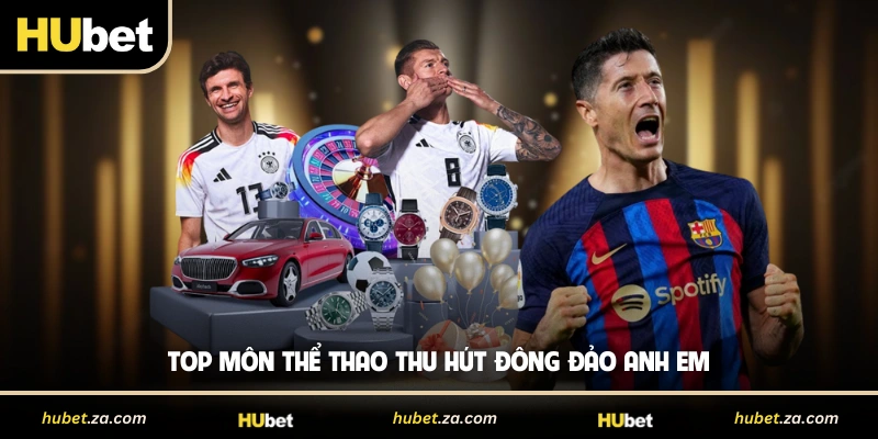 Top môn thể thao thu hút đông đảo anh em